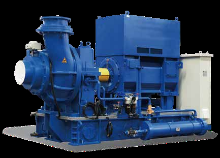 Elektrischer Einstufekenzentrifugalkompressor 0-1,7Barg 40-800m3/min